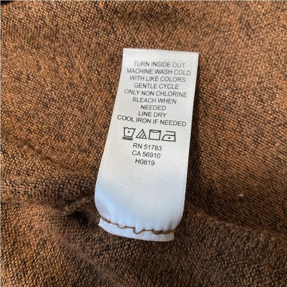 Maurices 24/7 Top Women's Size L Brown Long Sleeve Stretch Rayon Blend - Picture 7 of 8